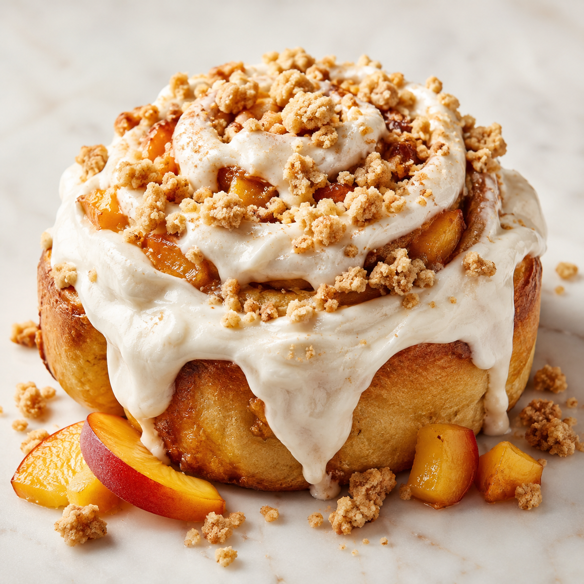 Peach Cobbler Roll