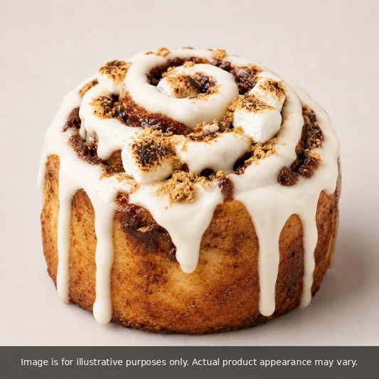 S'mores dessert roll. Image is for illustrative purposes only; actual product appearance may vary.